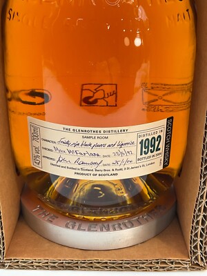 WHISKY GLENROTHES 1992 12 YEARS OLD BOTTLE IN 2004 ORIGINAL BOX