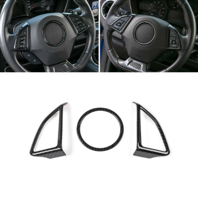 Interieur-Lenkradabdeckung aus Kohlefaser für Chevrolet Camaro 2017-2022