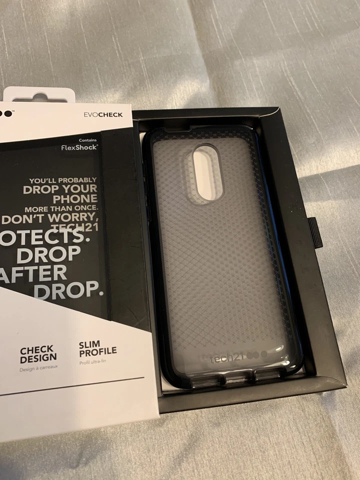 Tech21 Evo Check Case for T-Mobile REVVL 2 - Smokey and Black - Image 2 of 3