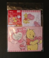 New JAPAN Disney Winnie the Pooh Letter Set Letter sheet, Envelope, Sticker 