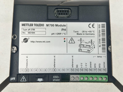 Mettler Toledo M700C/MODULE O2 4700/pH2700/Out 700/O2-Sensor/InPro3100/120/PT100 - Picture 16 of 18