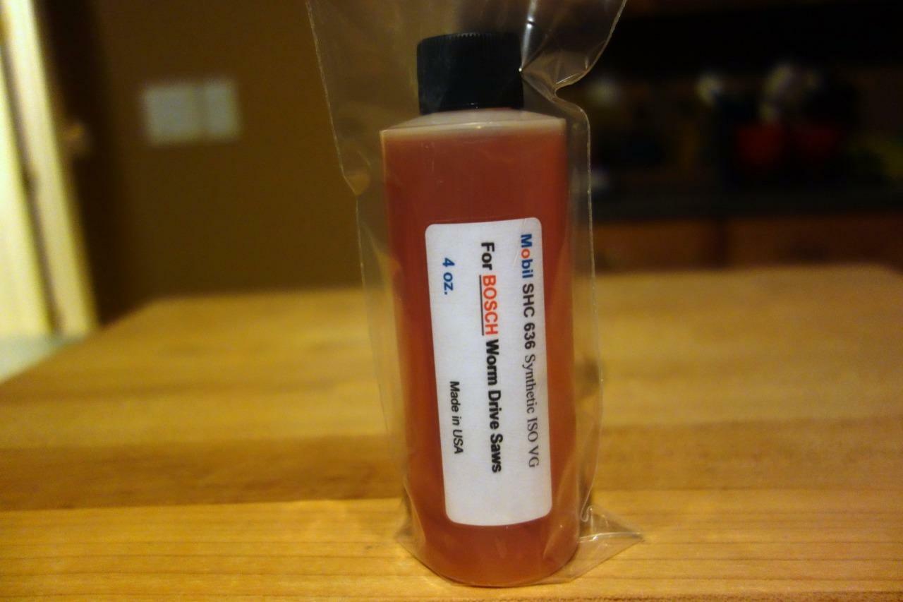 Worm Drive Saw Lubricant Oil 4 oz "Mobil SHC 636" Synthetic / for BOSCH