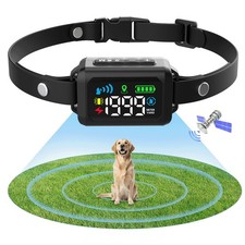 Cawjug Wireless Dog Fence, GPS Dog Collar Fence System with 3 Warming Modes, ...