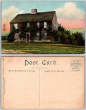 Old Cate House Ipswich MA Postcard