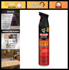 Clear Spray Adhesive Contact Cement - 14 oz, Strong Bonding, Quick Drying, Multi