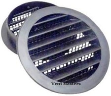 1.5" Round Plastic Vent - Black - Package of 6