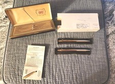 Cross No 1501 14K Gold Filled Pen  Pencil Set, Original Box  Manual