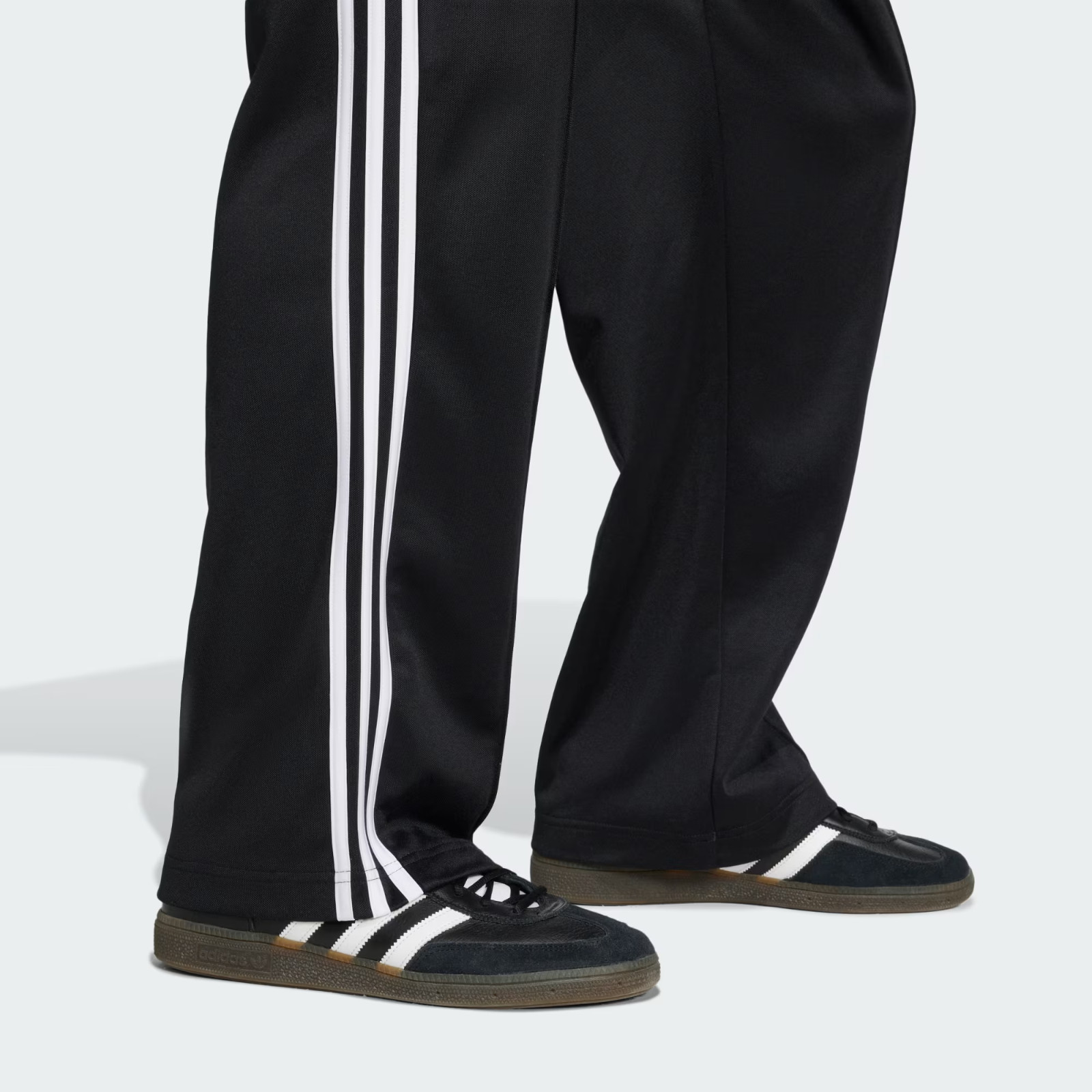 Adidas Originals Adicolor Black & White Tri Stripe Baggy Track Pants $80 Retail
