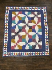 American Pacific Quilt Pineapple Pineapple Block Quilt Throw Size 47x54 In