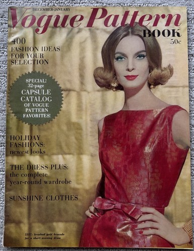 Vintage Vogue Pattern Magazine December 1961 January 1962 - 第 1/4 張圖片