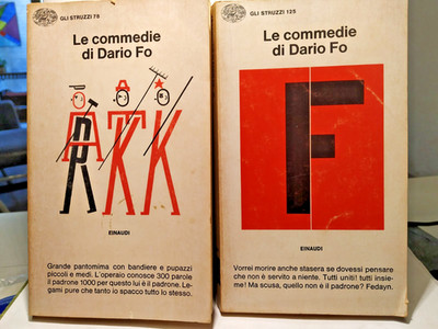 LE COMEDIE DI DARIO FO EINAUDI 2 Bände ''Einaudi'' die Strauße 78 - 125