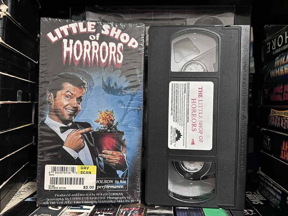 The Little Shop Of Horrors VHS Tape In Factory Plastic HTF OOP Horror Cult 90s - Image 2 of 4