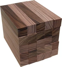20 PIECES KILN DRIED EXOTIC BOLIVIAN ROSEWOOD PEN BLANKS 3/4" X 3/4" X 6"