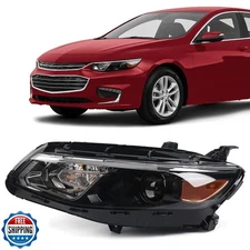 FIONE - For Chevy Malibu Headlight Assembly 2016-2018 Replacement Halogen Hea