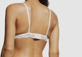 $174 Lise Charmel Women's Ivory Splendeur Soie Silk Lace Bra Size L
