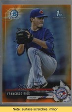 2017 Bowman Chrome Prospects Orange Refractor 20/25 Francisco Rios READ 0d4