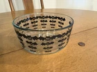 Pyrex Halloween Black Bats Glass 4 Cup 1 Qt Bowl Container