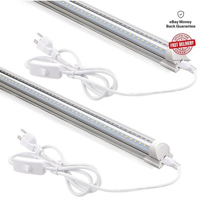 2FT LED Shop Lights 20W 3000LM - Bright 5000K Daylight Linkable Utility Light