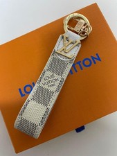 Louis Vuitton LV White Gold Monogram Dauphine Key Ring Keychain