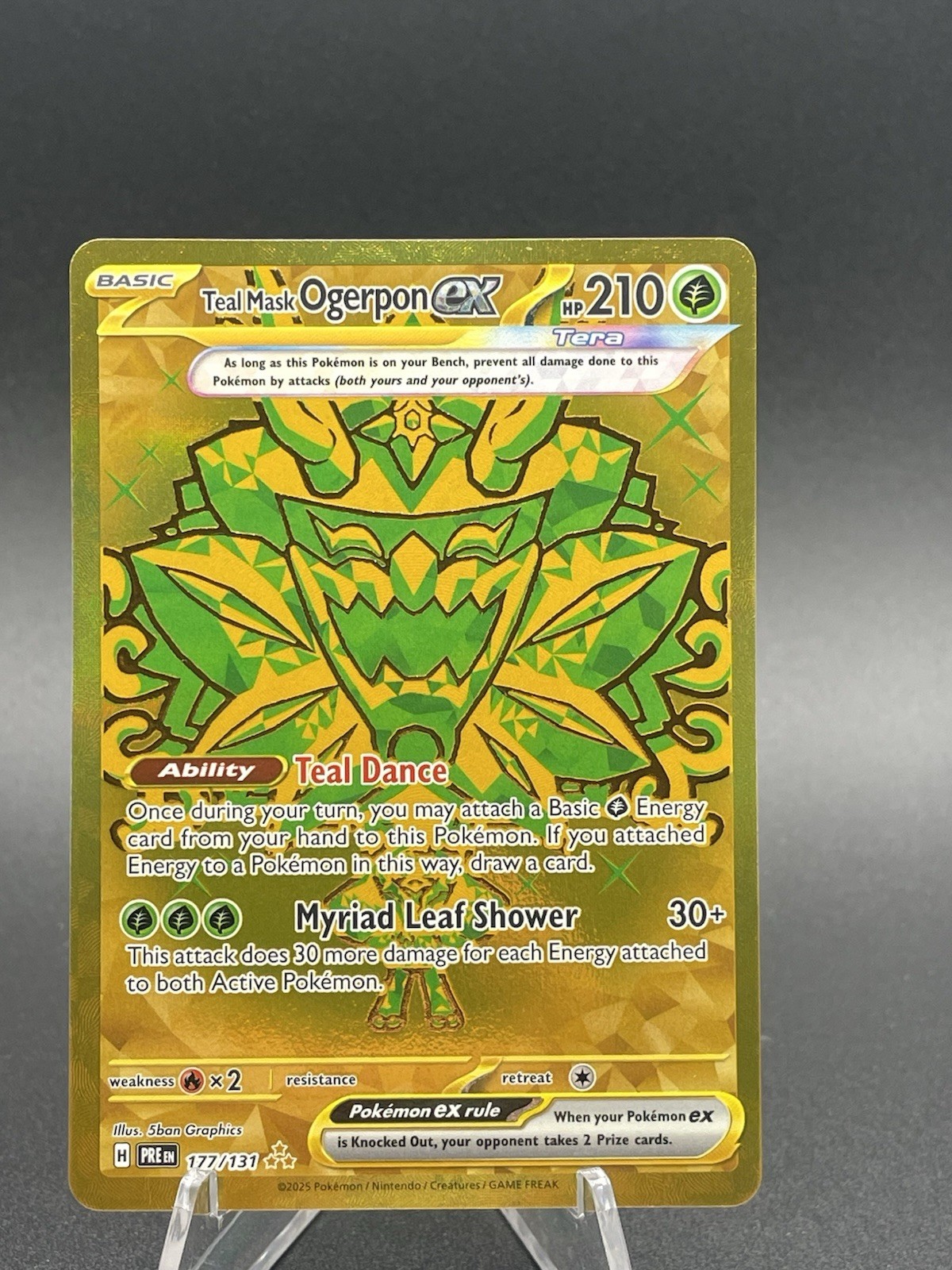 Teal Mask Ogerpon ex 177/131 Sv: Prismatic Evolutions Holo