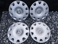 Set of Genuine Volkswagen Bora 15" Wheel Trims Hub Caps x4 Golf Passat VW