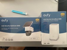eufy SoloCam S340 with HomeBase 3 Solar Wireless Outdoor 360 Surveillance Wi-Fi