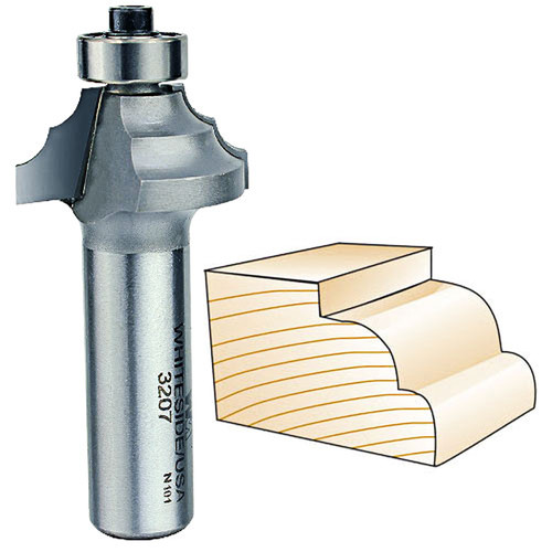 Whiteside Double Round Bit, 1/2 in. SH x 5/32 in. R 3207