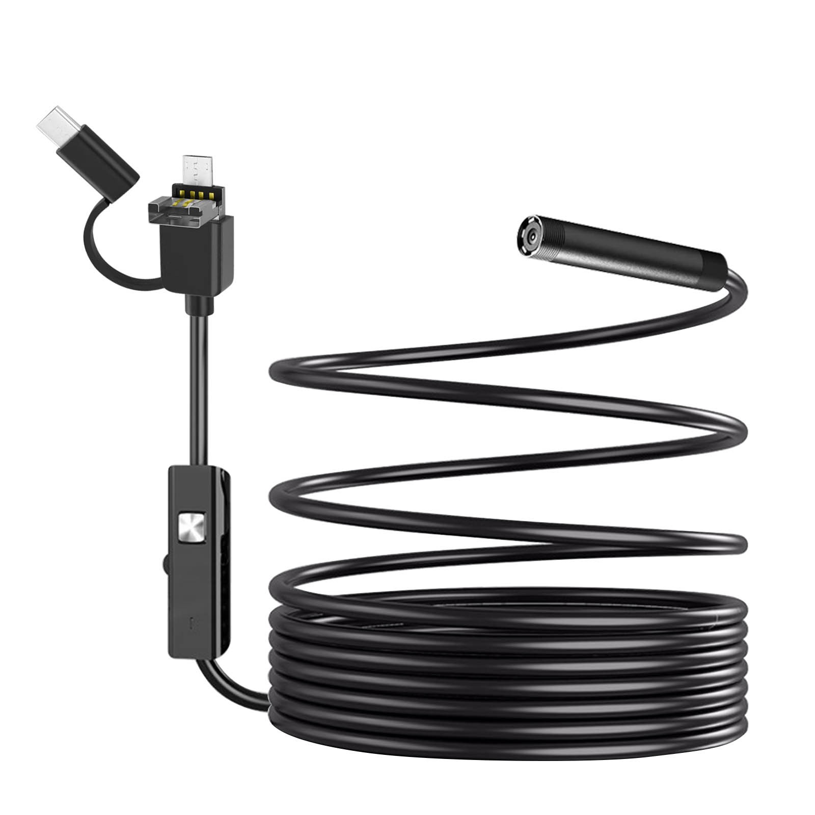 Caméra endoscope étanche pour déboucher une canalisation et inspecter les moteurs en USB-C