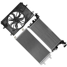 Electric Radiator Condenser Cooling Fan Kit For 2017-2019 Chevrolet Cruze 1.4L