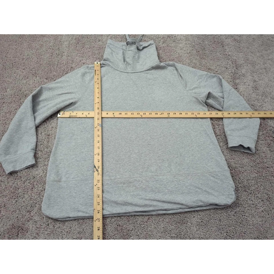 Isaac Mizrahi Live! Sudadera Mujer XL Gris Cuello Embudo Manga Larga Foto 2 de 4