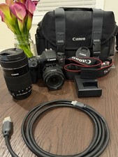 Canon EOS 77D Digital Camera w/ Lenses, Bag and Extras - Great Condition