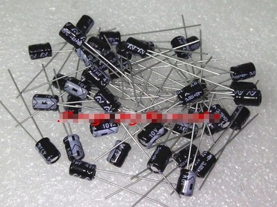 100pcs 47uF 10V Electrolytic Capacitor 10V 47UF 4x5mm