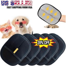 5PC Electrostatic Pet Hair Removal Gloves Brush Double-sided Pet Grooming Gloves
