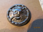 3 Troy oz .999 silver Skull and cross bones Silver Works antiqued