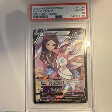 Sylveon V TG14/TG30 Brilliant Stars Trainer Gallery Ultra Rare Holo PSA 10 on eBay