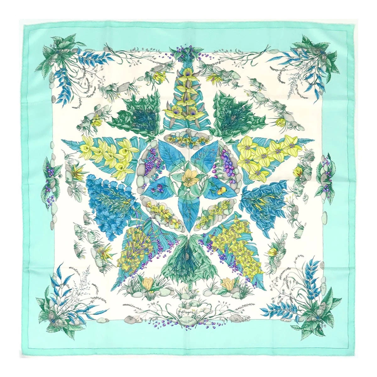 Hermes — HERMES Kare 90 Pythagore unisex green 【A】