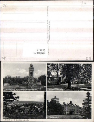251616,Bruck an d. Leitha Totale Schloss Prugg Bruckneudorf Lager u. Kriegerdenk