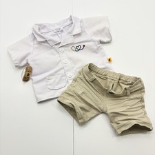 Build A Bear Doctor Outfit White Coat Pants & Bandaid Accessory BABW *READ*