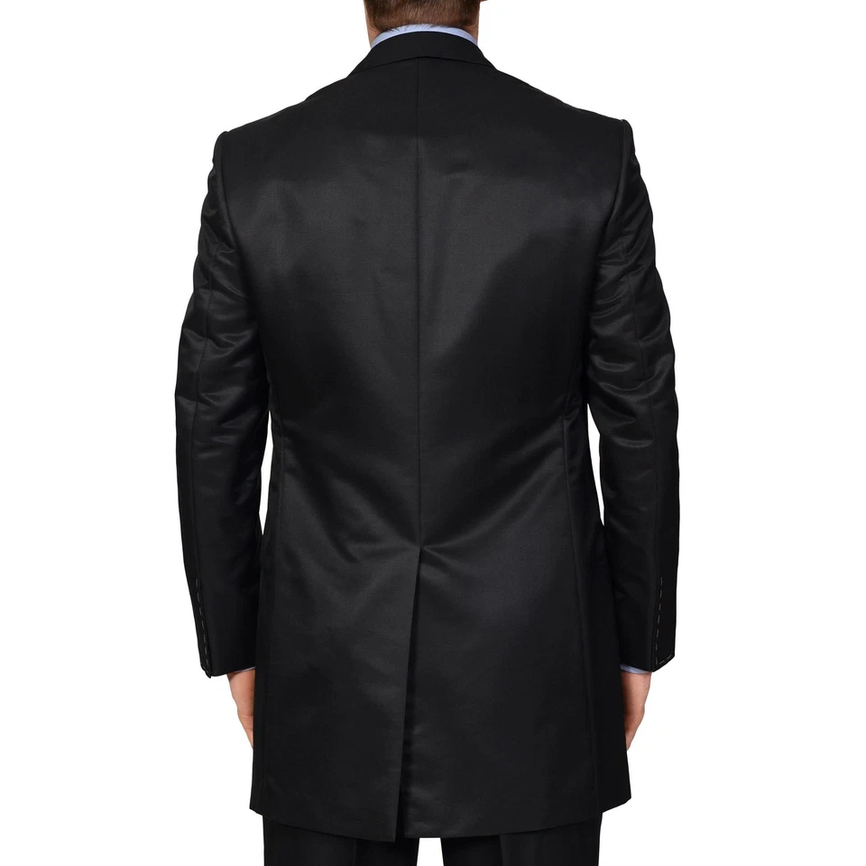 D'AVENZA «KENT» ручной работы черный в полоску 1 кнопка шерсти шелк костюм 50 новый нам 40 длиной - Изображение 4 из 4