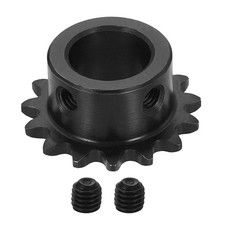 25 Chain Roller Sprocket 15mm Bore 33.5mm OD, 15 Tooth with Set Screws