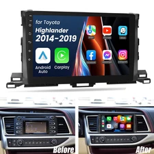 4+64G For Toyota Highlander 15-2019 Car Stereo Radio Carplay Android 14 GPS NAVI