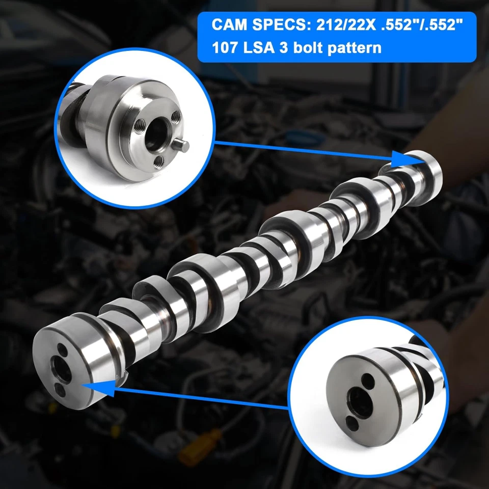 LS Replace Truck Norris Camshaft Kit for 99-13 GM Chevy LS1 4.8L 5.3L Vortec Foto 4 de 4