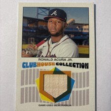 2026 TOPPS HERITAGE CLUBHOUSE COLLECTION RONALD ACUNA JR.  BRAVES BAT Game Used