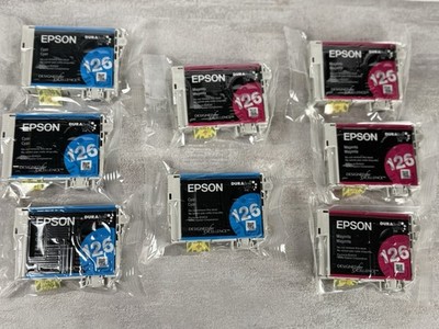 Genuine Epson 126 Ink Cartridge Yellow Magenta Cyan Black Dura Bright Ultra Lot