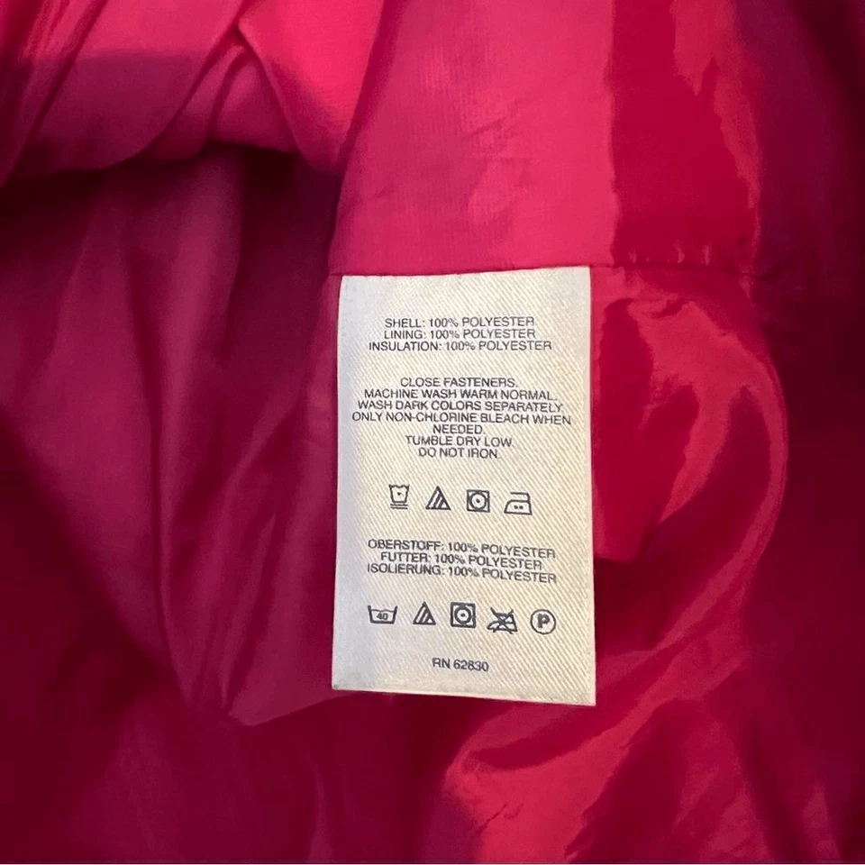 Lands End Diamond Primaloft Quilted Jacket Pink Size XL - Image 3 of 4