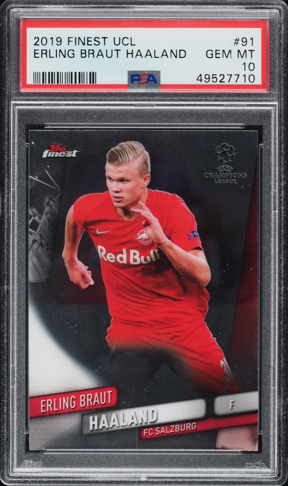 2019-20 Topps Finest UCL - #91 Erling Haaland (RC)