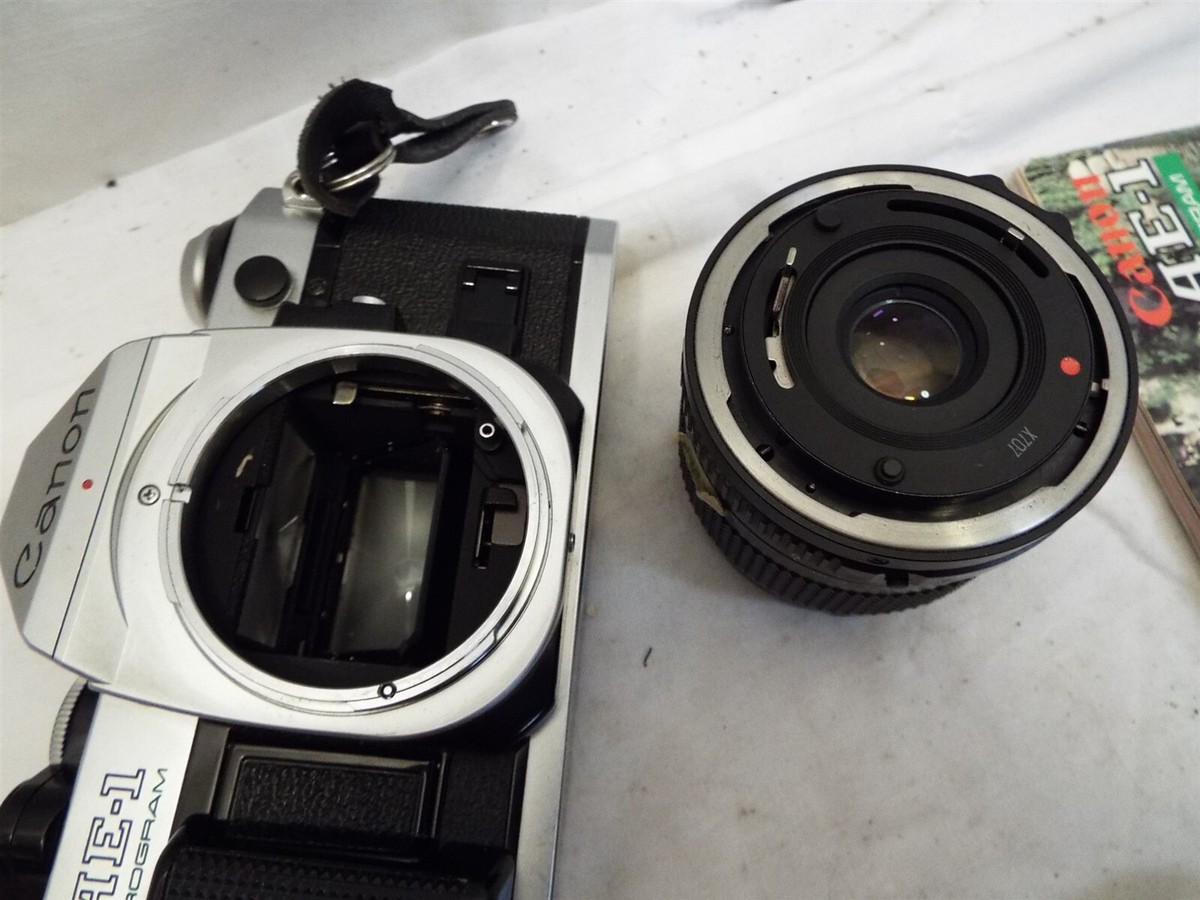 Canon AE-1 一眼レフカメラ FD 24mm 動作品 中古】Canon キヤノン AE-1 ブラック フィルム一眼レフカメラ