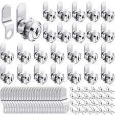 24 Sets Cabinet Locks with Keys for Secure Drawer Mailbox RV Storage Box Replace