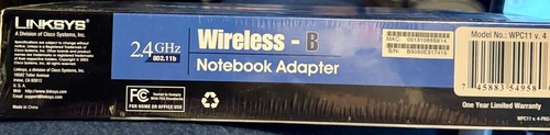 Linksys Wireless B Notebook Adapter WPC11 v.4 802.11b 11Mbps 2.4GHz New Sealed - 第 6/6 張圖片