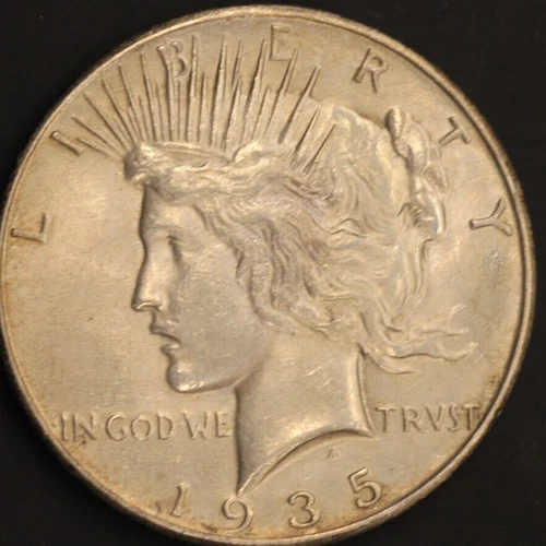 1935 Peace Dollar, Gorgeous Superb Gem BU++ Final Year Issue